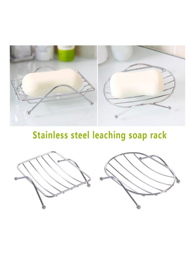 Stainless Steel Soap Rack Silver 11.5x9x3centimeter - Image 2