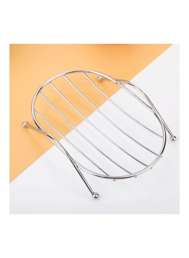 Stainless Steel Soap Rack Silver 11.5x9x3centimeter - Image 3