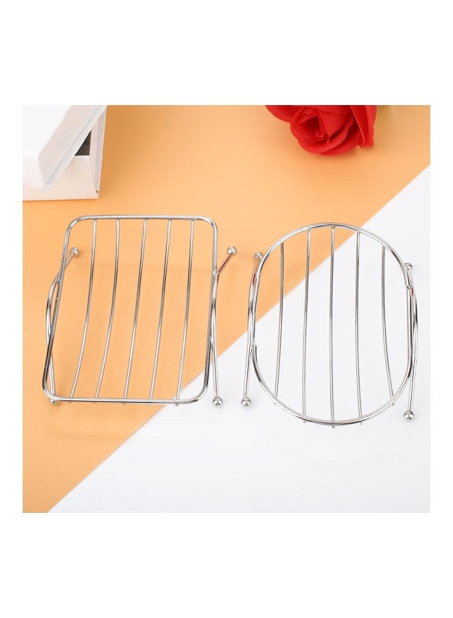 Stainless Steel Soap Rack Silver 11.5x9x3centimeter - Image 4