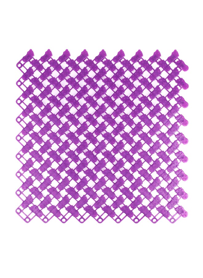 Non Slip Bath Mat Purple 25x25x0.2cm