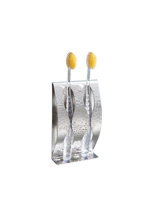 Punch Free Toothbrush Holder Silver 14x8x3cm - Image 4