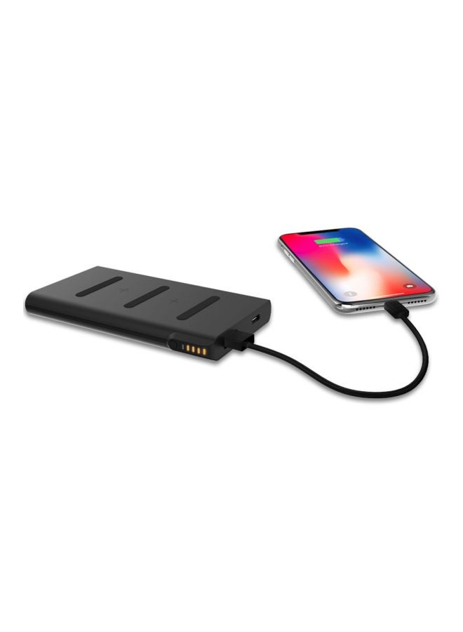 ODOYO - XC25 2in1 Combo Set Qi Enabled Wireless Charging Dock 10W And Portable Battery Pack 6000mAh Black - Image 1