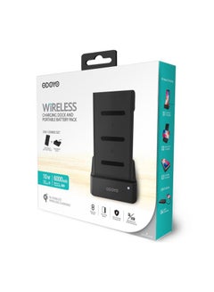 ODOYO XC25 2in1 Combo Set Qi Enabled Wireless Charging Dock 10W And Portable Battery Pack 6000mAh Black  - Image 5