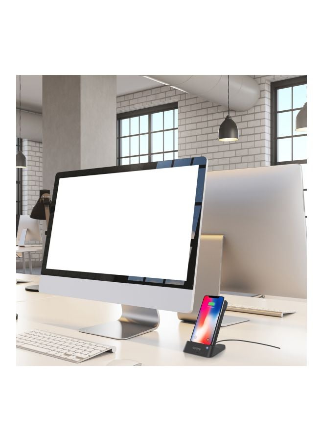 ODOYO - XC25 2in1 Combo Set Qi Enabled Wireless Charging Dock 10W And Portable Battery Pack 6000mAh Black - Image 1