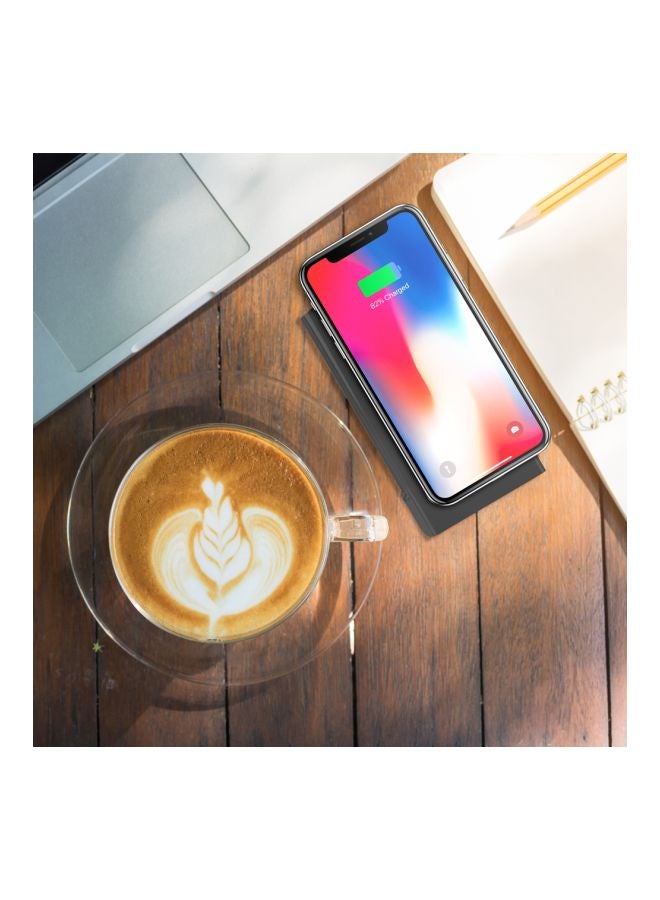 ODOYO - XC25 2in1 Combo Set Qi Enabled Wireless Charging Dock 10W And Portable Battery Pack 6000mAh Black - Image 1
