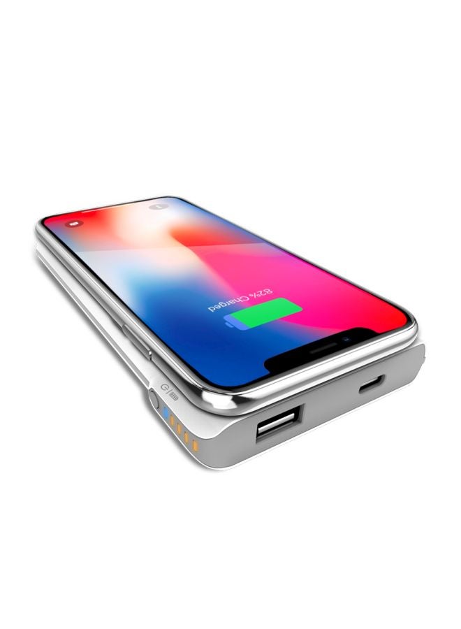 ODOYO - XC25 2in1 Combo Set Qi Enabled Wireless Charging Dock 10W And Portable Battery Pack 6000mAh White - Image 1