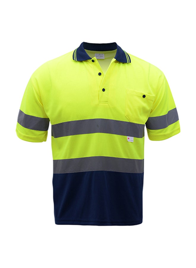 SFVest Reflective Safety T-Shirt Yellow/Navy Blue/Grey 28x22.5x3centimeter  - Image 1