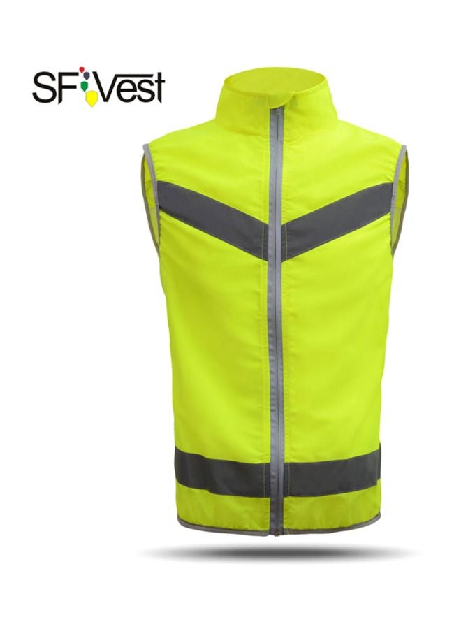 SFVest High Visibility Reflective Safety Vest Fluorescent Yellow/Black x L - Image 2
