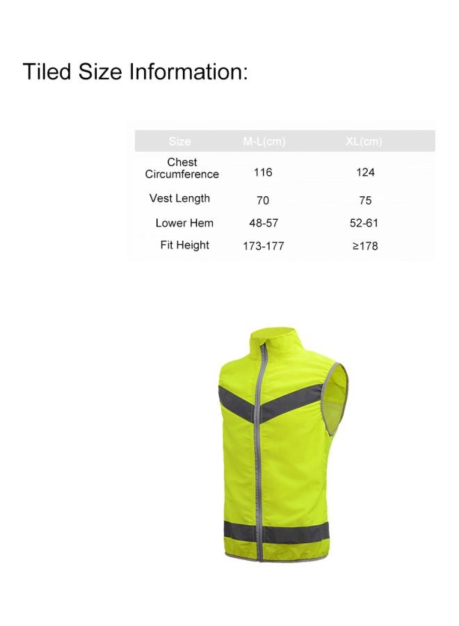 SFVest High Visibility Reflective Safety Vest Fluorescent Yellow/Black x L - Image 5