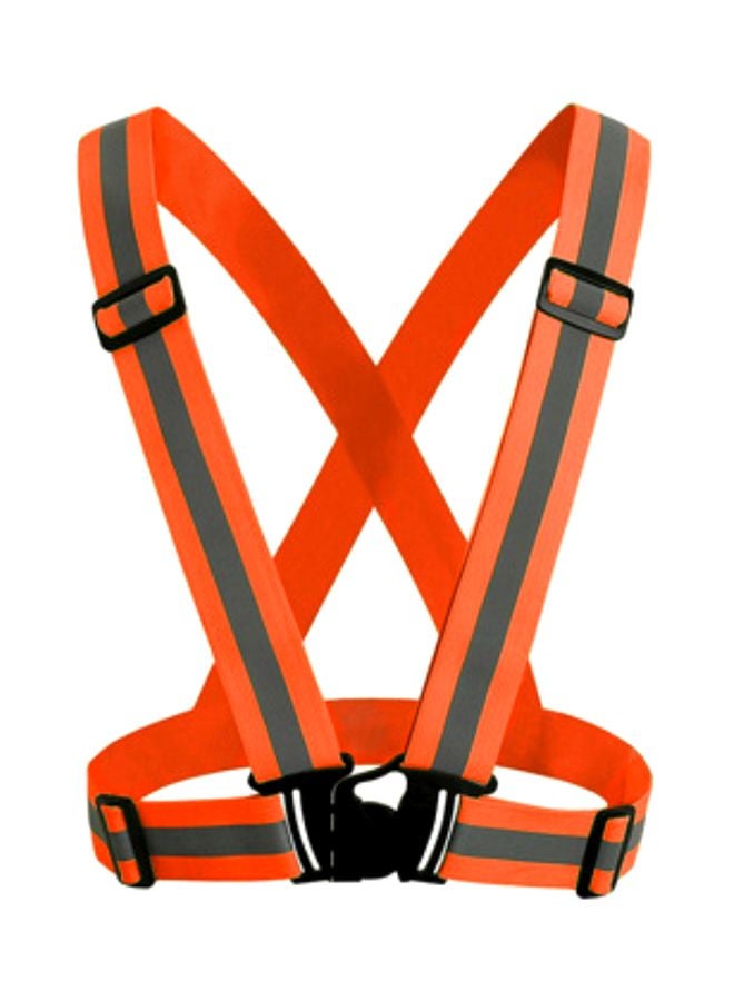 Reflective Safety Vest Fluorescent Orange/Grey