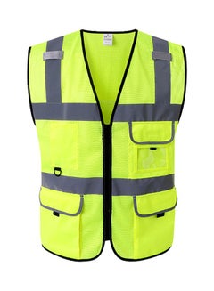 Reflective Safety Vest Yellow/Grey L