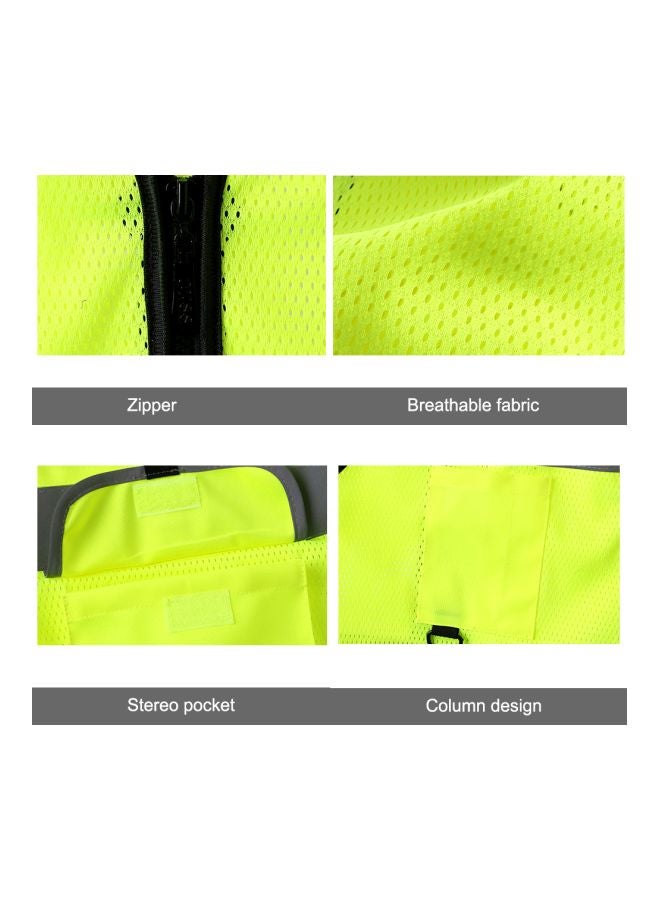 Reflective Safety Vest Yellow/Grey M - Image 3