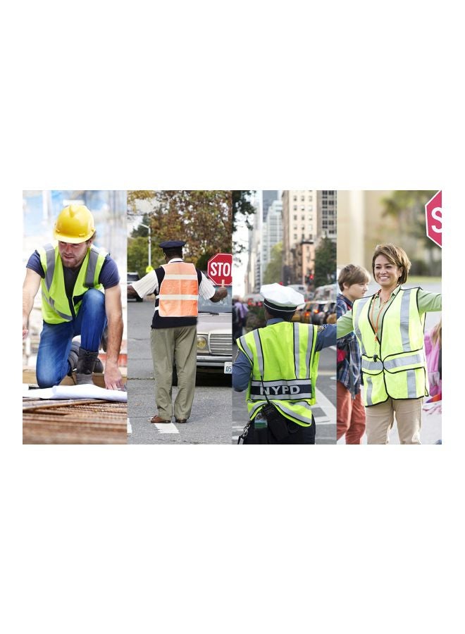 Reflective Safety Vest Yellow/Grey M - Image 5
