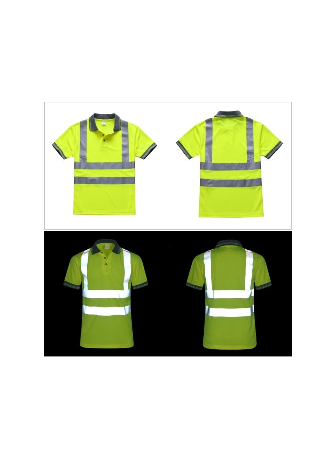 Reflective Safety T-shirt Fluorescent Yellow XXL  - Image 3