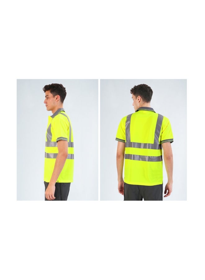 Reflective Safety T-shirt Fluorescent Yellow S  - Image 3