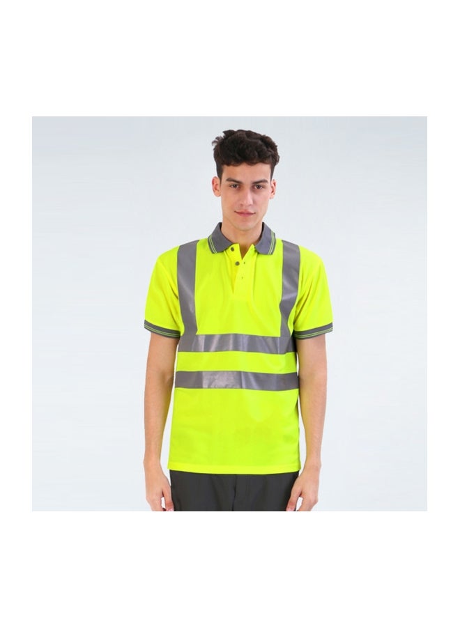 Reflective Safety T-shirt Fluorescent Yellow S  - Image 2