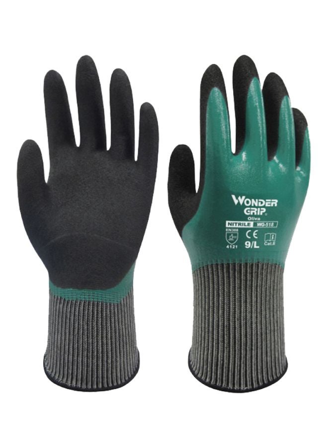 Gardening Safety Gloves Green/Black 20x13x2centimeter - v1563887056/N28422494A_1