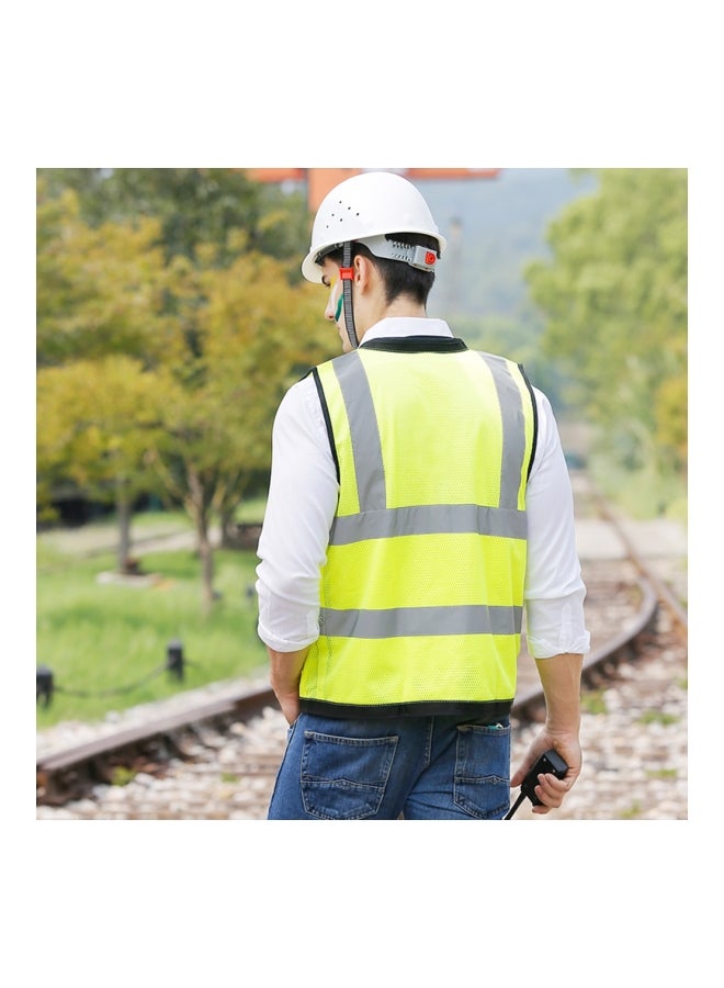 Reflective Safety Vest Fluorescent Yellow - Image 4