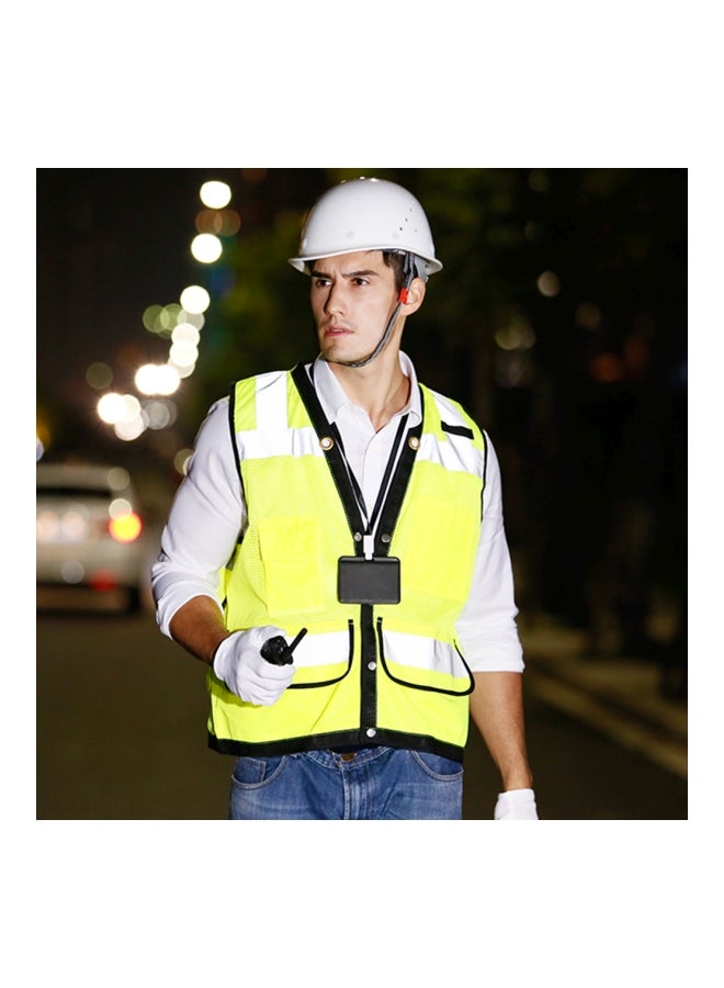 Reflective Safety Vest Fluorescent Yellow - Image 2