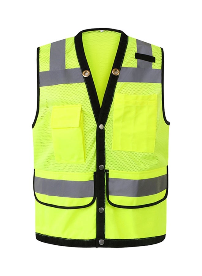 Reflective Safety Vest Fluorescent Yellow - Image 1