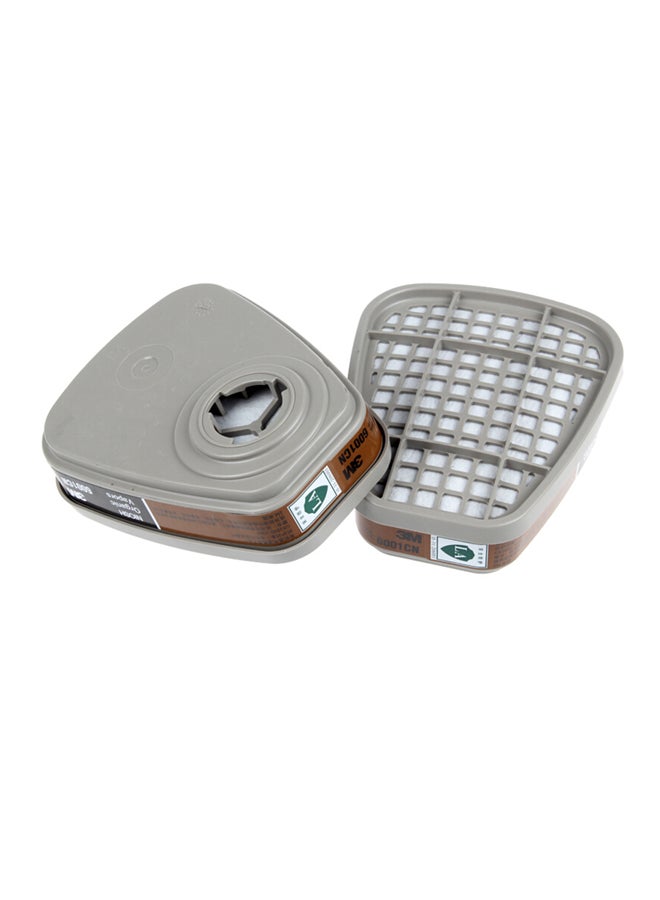 3M 2-Piece Gas Cartridge Set Grey/Brown - Image 1