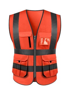 Reflective Safety Vest Red/Grey S-5XL/Customized - v1563887079/N28414262A_1