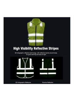 Reflective Safety Vest Yellow/Silver - v1563887080/N28414257A_5