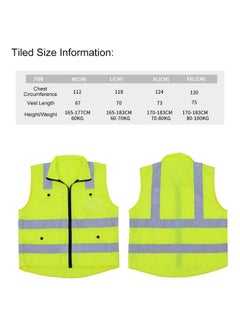 Reflective Safety Vest Yellow/Silver - v1563887080/N28414257A_6