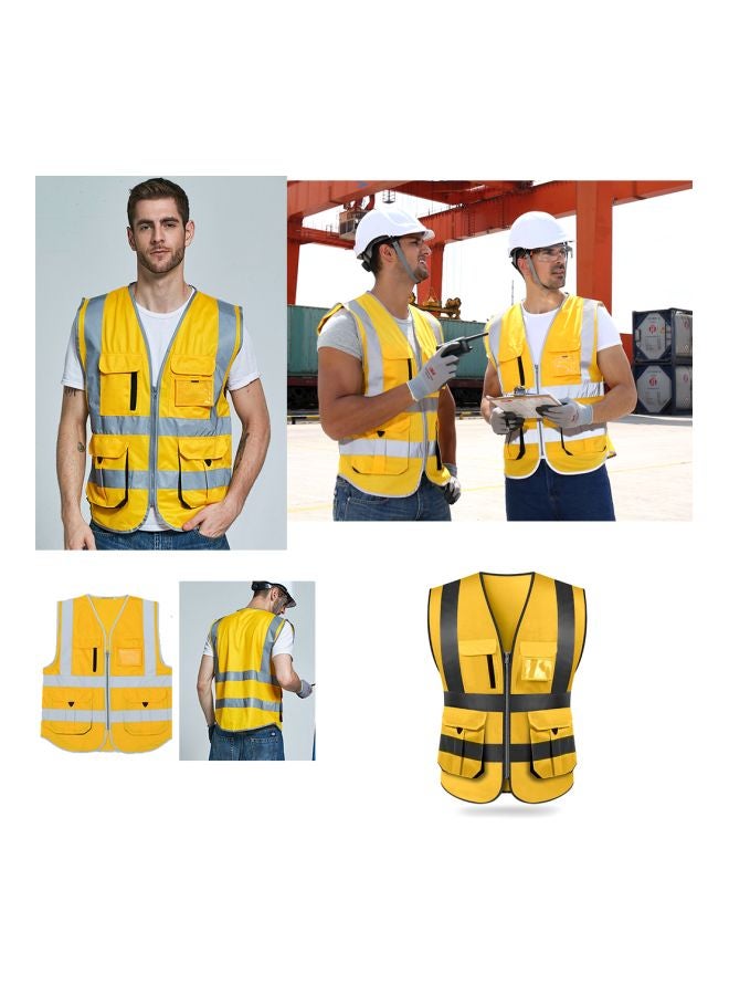 Reflective Safety Vest Gold/Grey - v1563887081/N28414260A_2