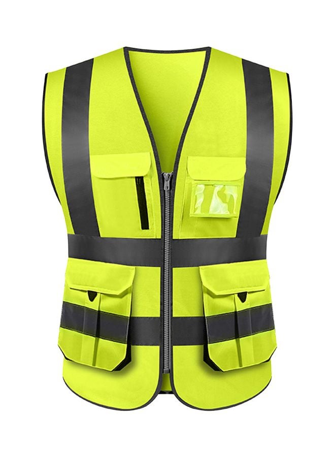 SFVest High Visibility Reflective Safety Vest Yellow/Grey  - Image 1