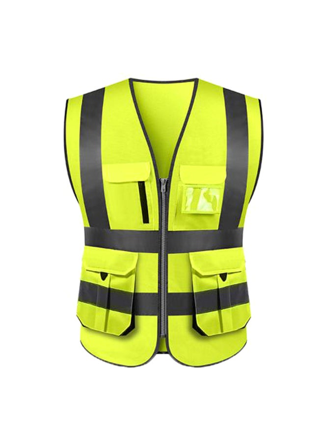SFVest Fabric Reflective Safety Vest Yellow/Grey  - Image 1