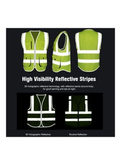 High Visibility Reflective Safety Vest Yellow/Grey - v1563887082/N28414267A_2