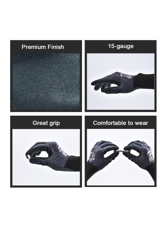 Universal Abrasion-Proof Gardening Safety Gloves Black/Grey - v1563887084/N28422512A_7