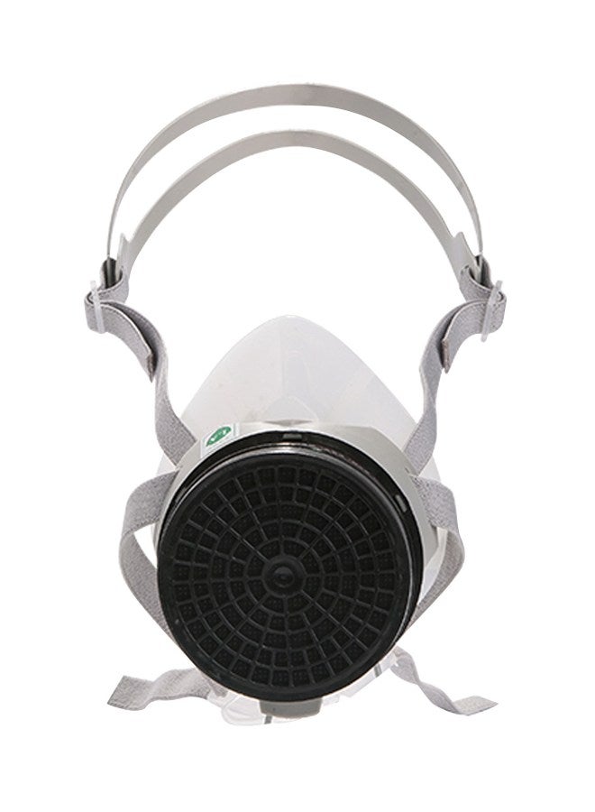 Half Face Gas Mask White/Black