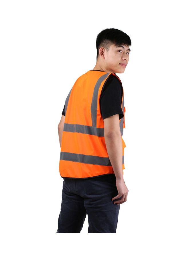 3M Reflective Safety Vest Fluorescent Orange/Grey - Image 4