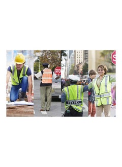 3M Reflective Safety Vest Green/Grey  - Image 3
