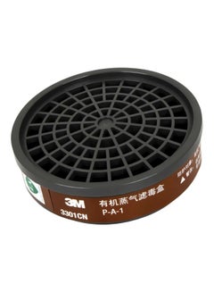 3M Gas Mask Filter Cartridge For Organic Gas Protection Black/Brown 11x11x3centimeter Black/Brown 11x11x3cm  - Image 1