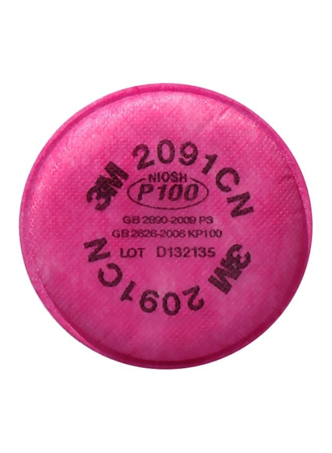 3M 2-Piece Cotton Filter Half Face Gas Mask Rose Red 65grams  - Image 3