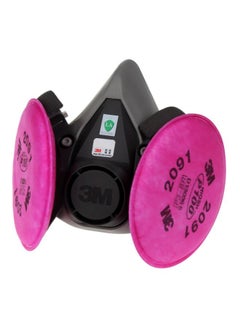 3M 2-Piece Cotton Filter Half Face Gas Mask Rose Red 65grams  - Image 1
