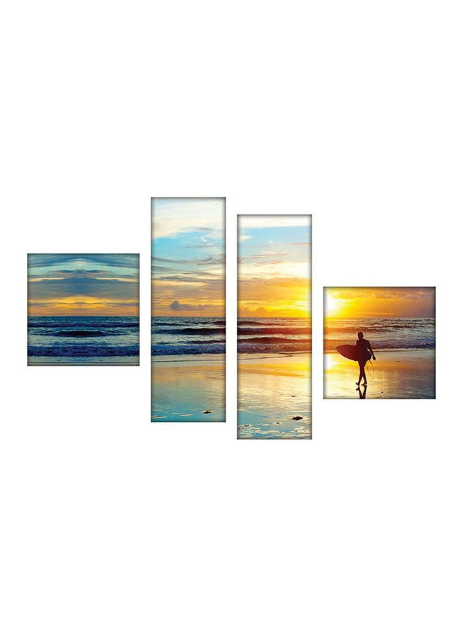 ساسب لوحة جدارية بدون إطار لديكور الحائط متعدد الألوان 100x60x0.3سم