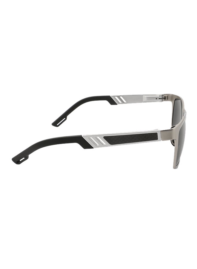 شاربدو نظارة شمسية بإطار مستطيل وعدسات مستقطبة - مقاس العدسة: 61 مم - Image 4