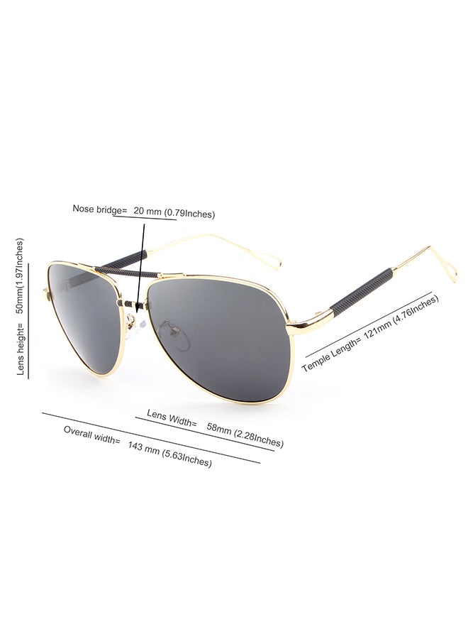 Sharpdo UV Protected Aviator Sunglasses - Lens Size: 58 mm - Image 5