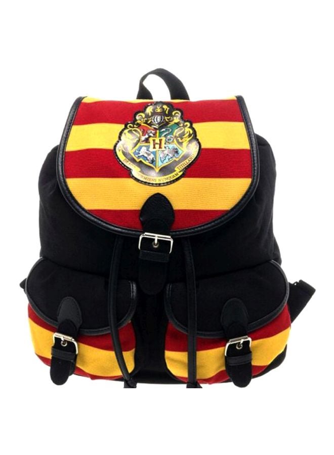 حقيبة ظهر بتصميم من فيلم "Harry Potter" أسود/ أصفر/ أبيض - Image 1