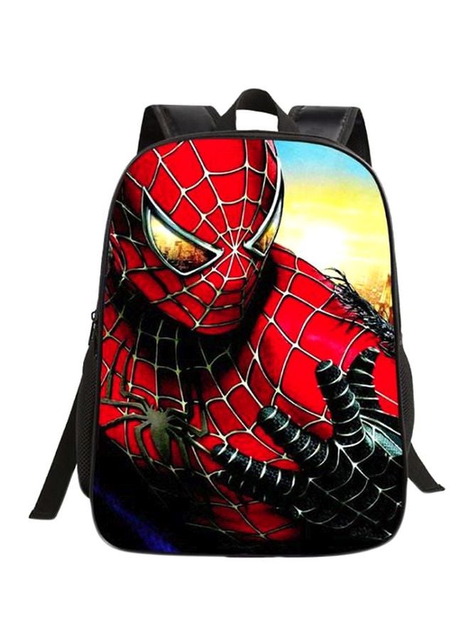 Spiderman Printed Backpack Red/Black  - Image 1