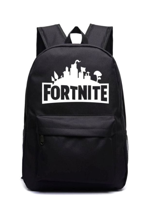 Nylon Backpack Black/White