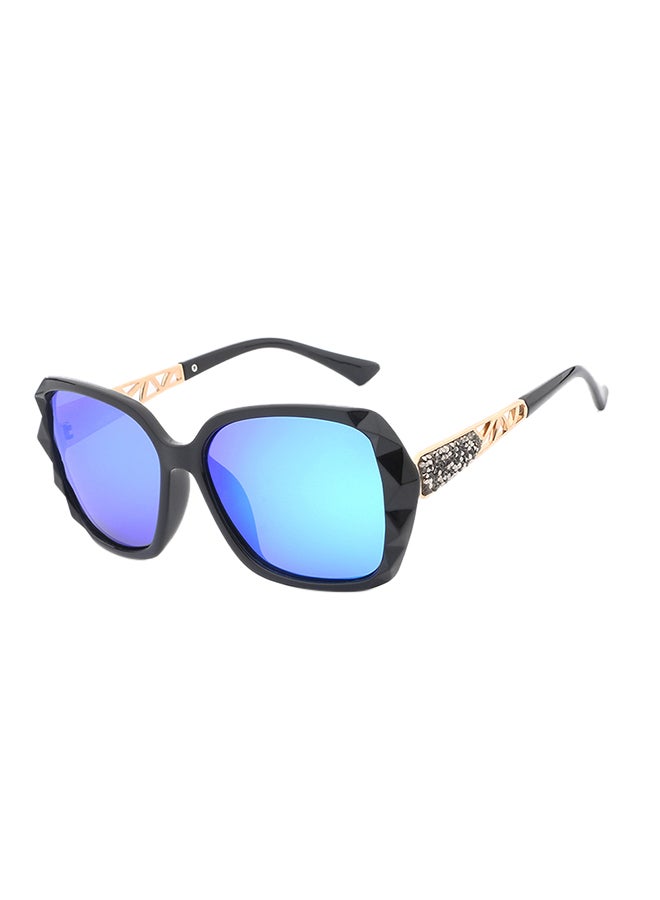 شاربدو نظارة شمسية بعدسات واقية من الأشعة فوق البنفسجية وإطار على شكل فراشة للنساء - Image 1