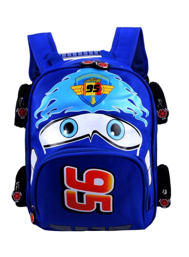 Generic Cars 3 Printed Backpack Blue/Red/White  - Image 1