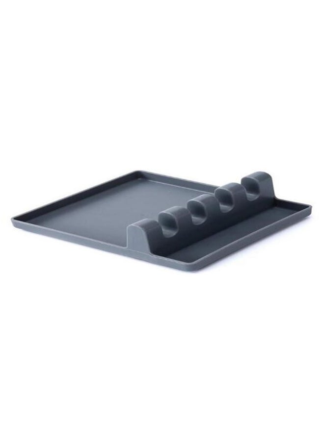 BSTUOKEY Tableware Spatula 4 Stage Spoon Holder Grey 