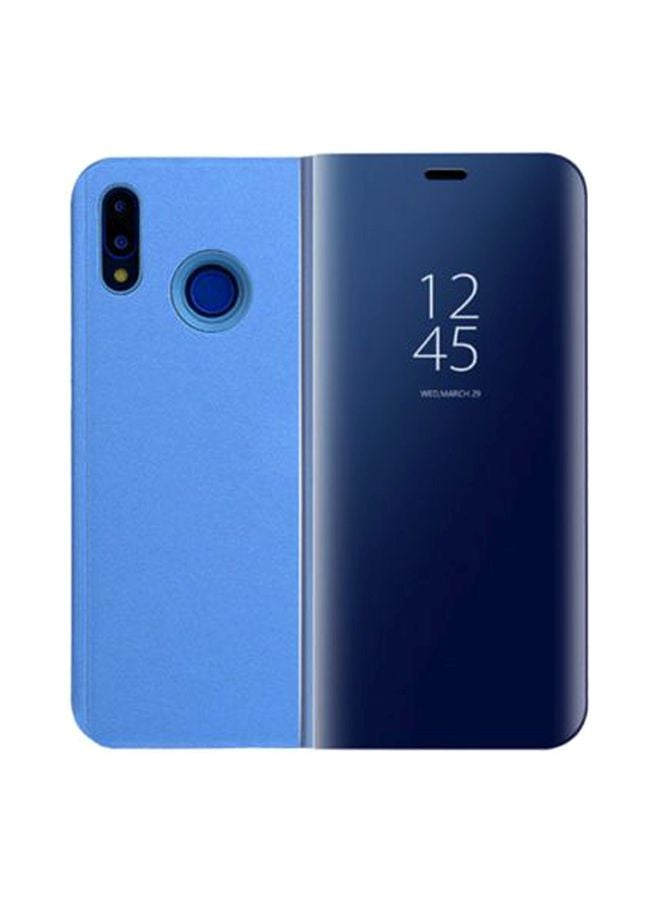Clear View Case Cover For Huawei P20 Lite Blue