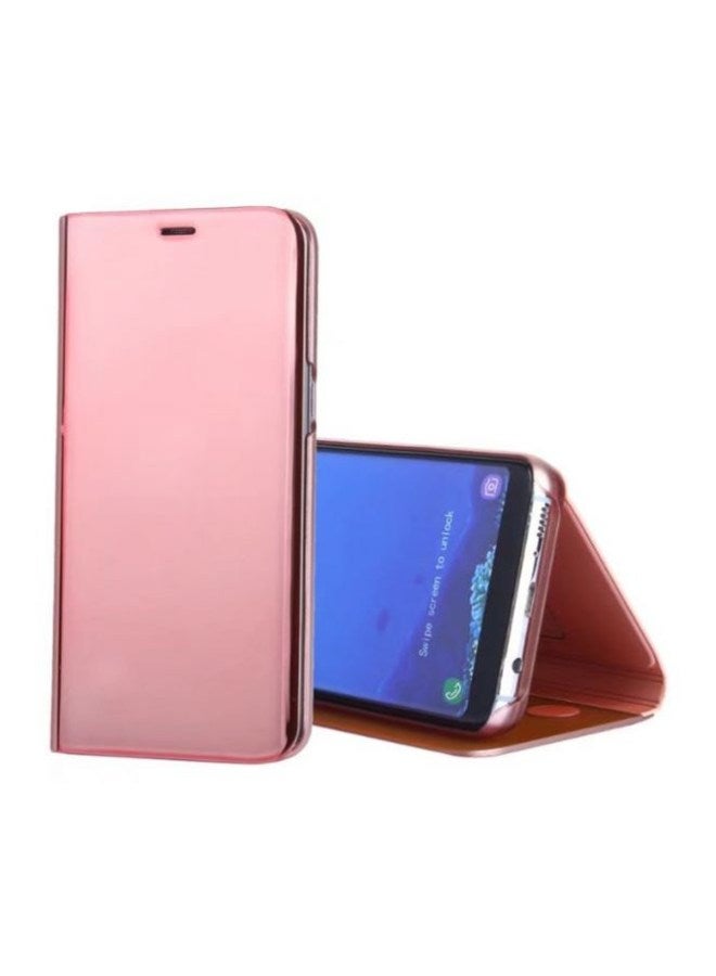 Generic - Clear View Flip Case For Samsung Galaxy S6 Edge Rose Pink - Image 1